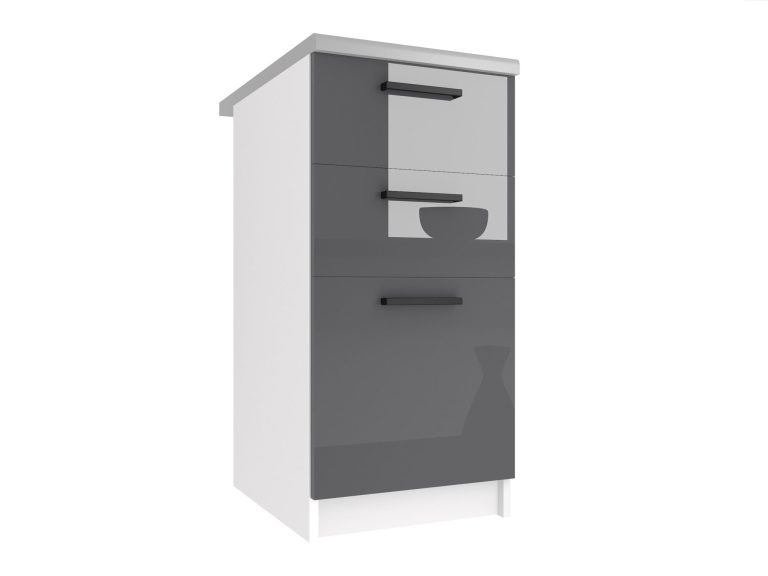 Szafka kuchenna stojąca z szufladami INF SDSZ40/0/WT/S/0/B1
