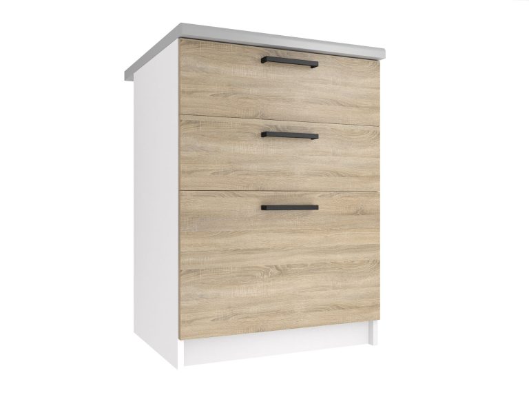 Szafka kuchenna stojąca z szufladami TOR SDSZ60/1/WT/DS/0/B1