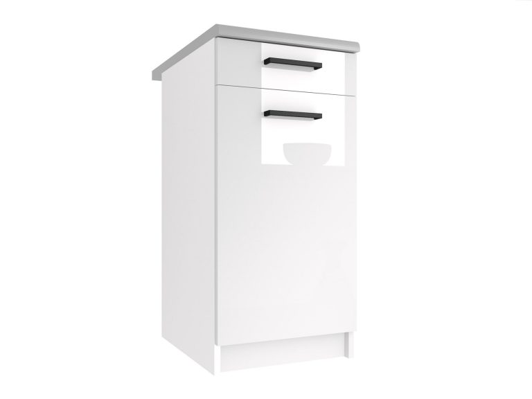 Szafka kuchenna stojąca bez blatu z szufladami INF SDSZ1-40/1/WT/W/0/B1