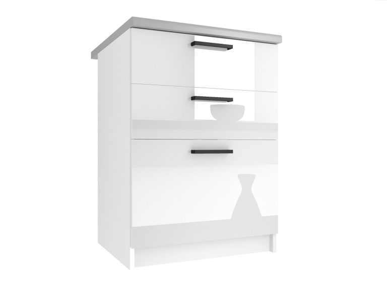 Szafka kuchenna stojąca z szufladami INF SDSZ60/1/WT/W/0/B1