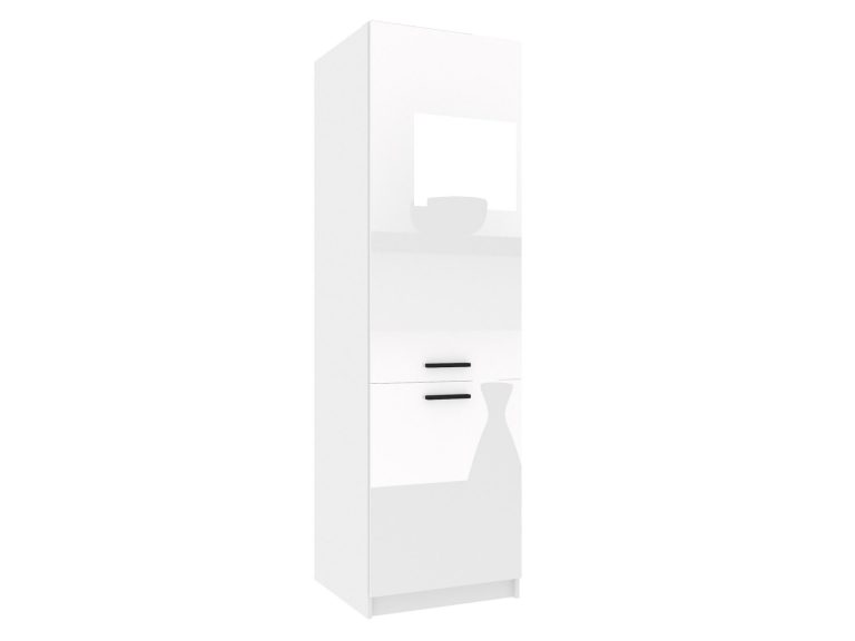 Słupek kuchenny 60cm biały połysk INF SSL60/1/WT/W/0/B1