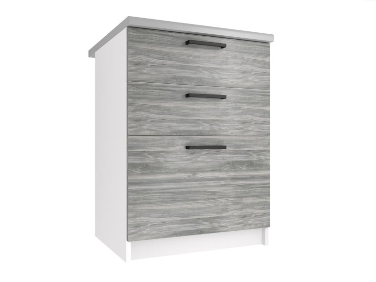Szafka kuchenna stojąca z szufladami TOR SDSZ60/1/WT/GW/0/B1