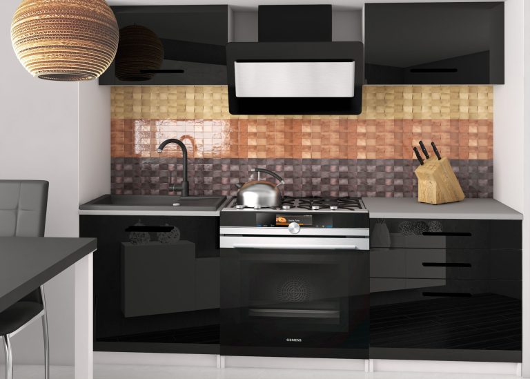 Meble kuchenne 120 cm czarne połysk bez blatu Producent INF VULCANO2/4/WT/B/BB/B1