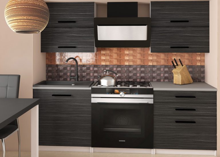 Meble kuchenne 120 cm czarne heban ciemne bez blatu Producent TOR ELEGANTA2/2/WT/HK/BB/B1