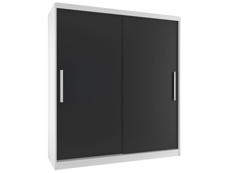 Szafa przesuwna 133 cm czarna heban ciemna Producent SI SZP2/2/W/B/0/AL