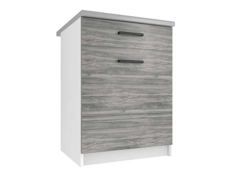 Szafka kuchenna dolna 60cm szara TOR SDSZ1-60/0/WT/GW/0/B1