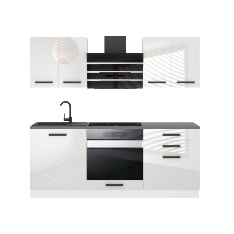 Meble kuchenne Premium Full Version 180 cm białe połysk bez blatu Producent INF MARY/0/WT/W/0/B1