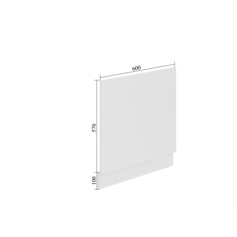 Panel zmywarkowy z blatem otwarty 60cm TOR PO60/0/WT/HK/B/B1/PP