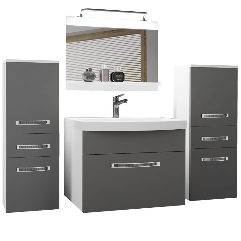 Zestaw mebli łazienkowych Glamour 60 GLA M 4/0/W/SR/0/MB/PP