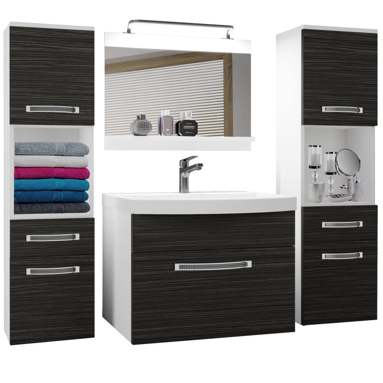 Zestaw mebli łazienkowych Glamour 97 GLA M 6/0/W/HK/0/MB/PP