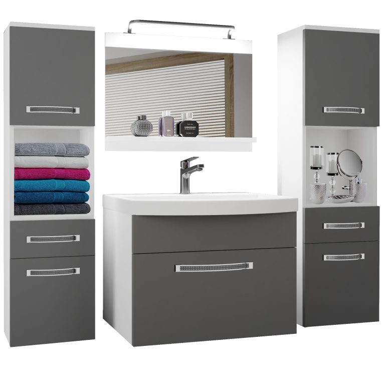Zestaw mebli łazienkowych Glamour 98 GLA M 6/0/W/SR/0/MB/PP