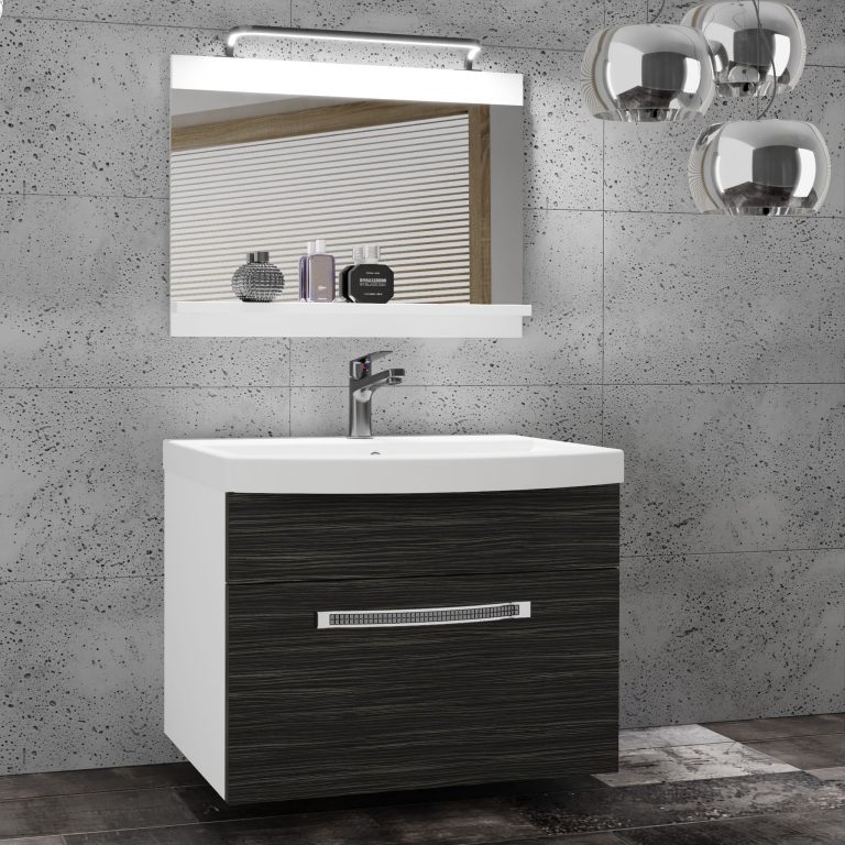 Zestaw mebli łazienkowych Glamour 2 GLA M 1/0/W/HK/0/MB/PP