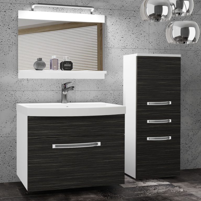 Zestaw mebli łazienkowych Glamour 21 GLA M 2/0/W/HK/0/MB/PP