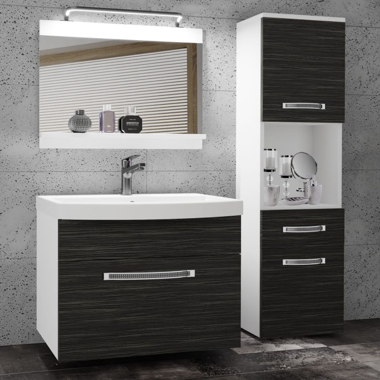 Zestaw mebli łazienkowych Glamour 40 GLA M 3/0/W/HK/0/MB/PP