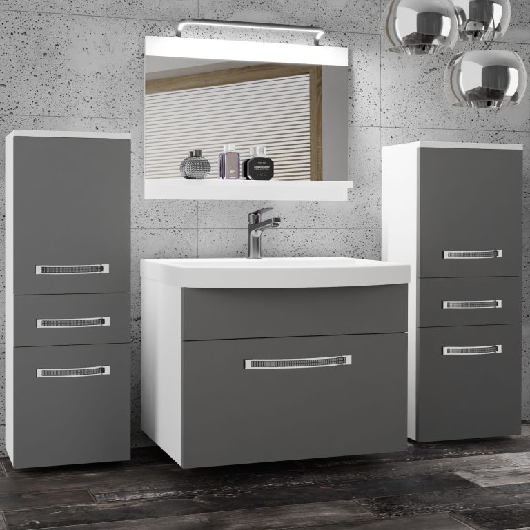 Zestaw mebli łazienkowych Glamour 60 GLA M 4/0/W/SR/0/MB/PP
