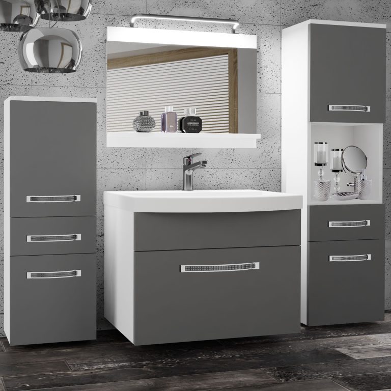 Zestaw mebli łazienkowych Glamour 79 GLA M 5/0/W/SR/0/MB/PP
