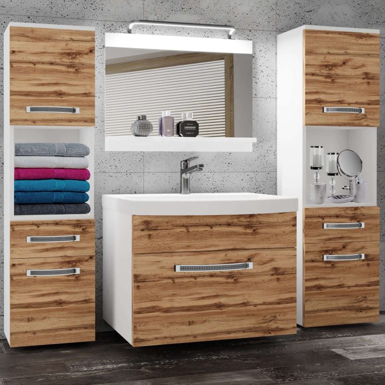 Zestaw mebli łazienkowych Glamour 99 GLA M 6/0/W/DW/0/MB/PP