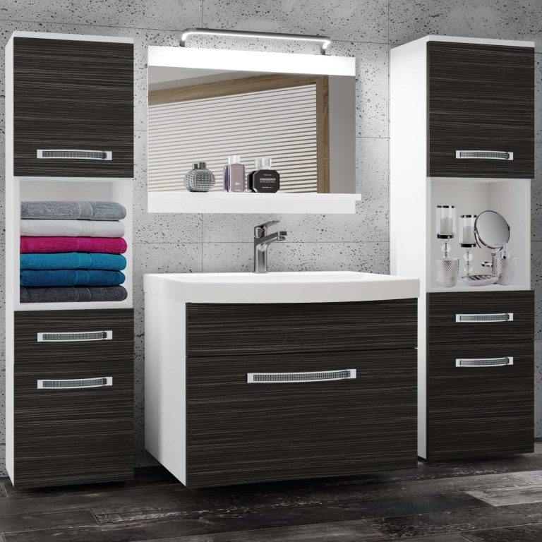 Zestaw mebli łazienkowych Glamour 97 GLA M 6/0/W/HK/0/MB/PP