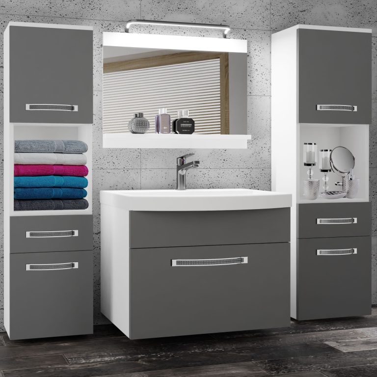Zestaw mebli łazienkowych Glamour 98 GLA M 6/0/W/SR/0/MB/PP