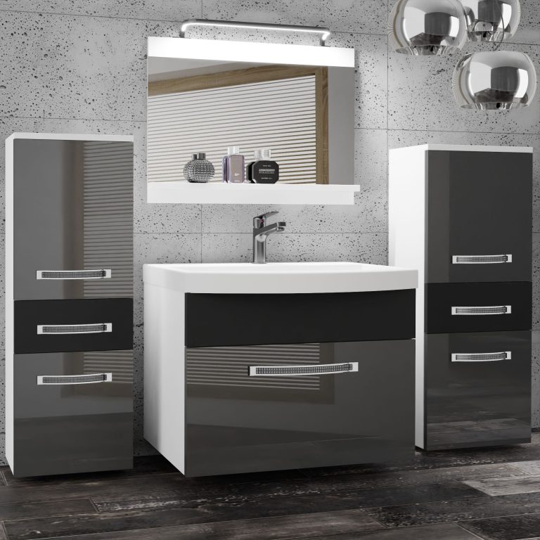 Zestaw mebli łazienkowych Glamour 70 GLA PM 4/0/W/SB/0/MB/PP