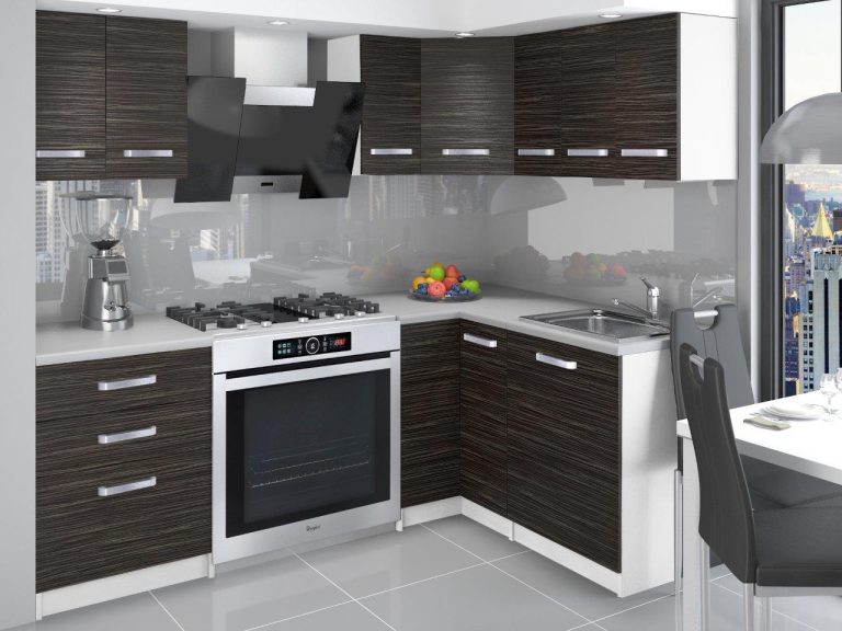 Meble kuchenne 300 cm czarne heban ciemne bez blatu Producent TOR ARMIN/2/WT/HK/BB/U