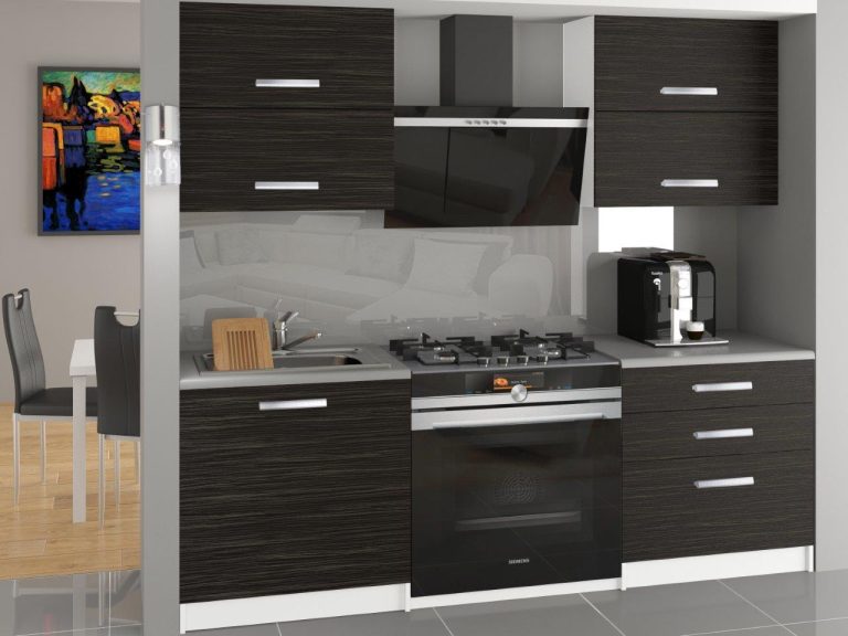 Meble kuchenne 120 cm czarne heban ciemne bez blatu Producent TOR ELEGANTA2/2/WT/HK/BB/B1