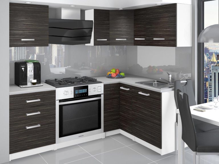 Meble kuchenne 300 cm czarne heban ciemne bez blatu Producent TOR JOWISZ/2/WT/HK/BB/P