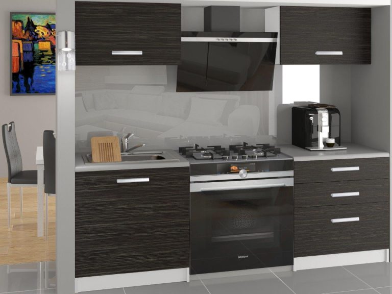 Meble kuchenne 120 cm czarne heban ciemne bez blatu Producent TOR VULCANO/2/WT/HK/BB/T