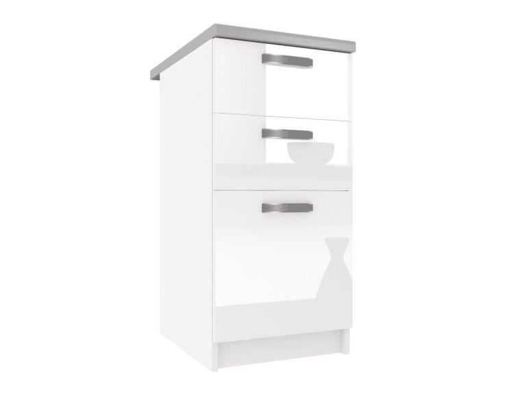Szafka kuchenna stojąca z szufladami INF SDSZ40/0/WT/W/0/F