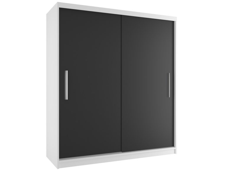 Szafa przesuwna 158 cm czarna heban ciemna Producent SI SZP3/3/W/B/0/AL