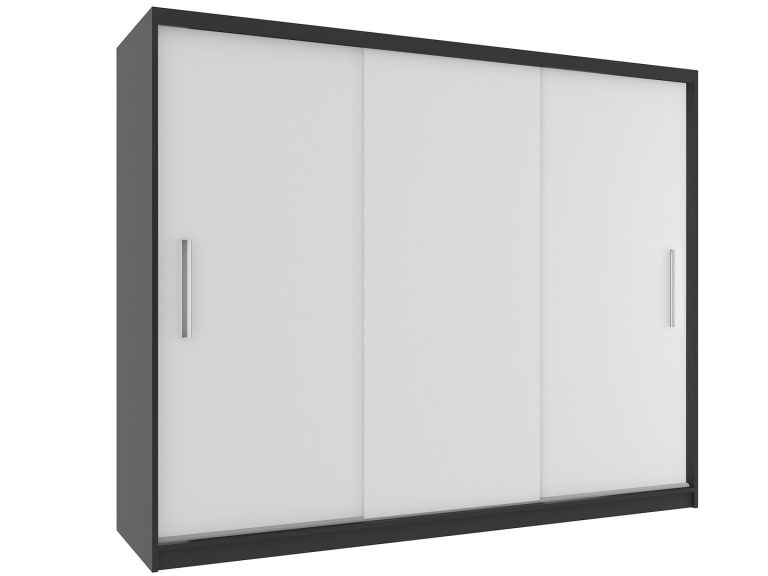 Szafa przesuwna 232 cm biała mat Producent SI SZP4/2/1B/3W/0/AL