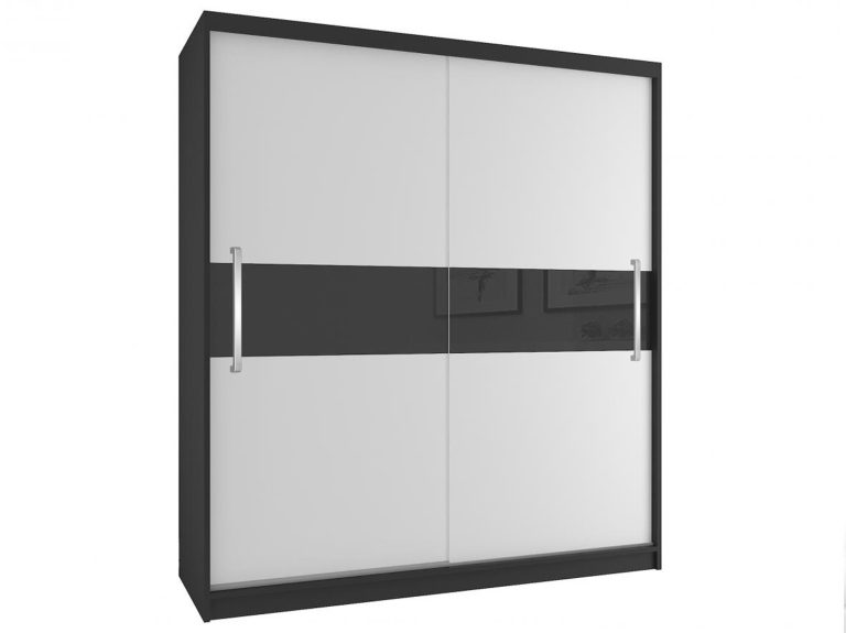 Szafa przesuwna 133 cm biała mat Producent SI SZP2/2/B/W/B/UU