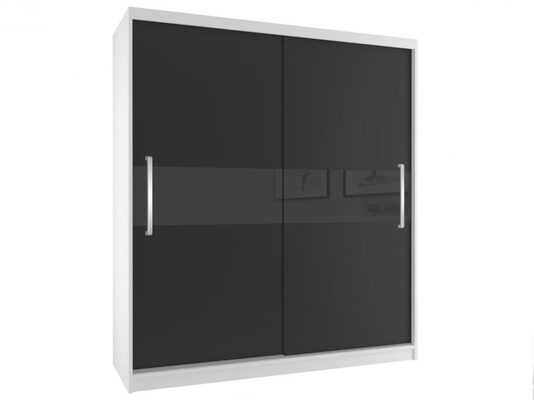 Szafa przesuwna 133 cm czarna heban ciemna Producent SI SZP2/2/W/B/B/UU