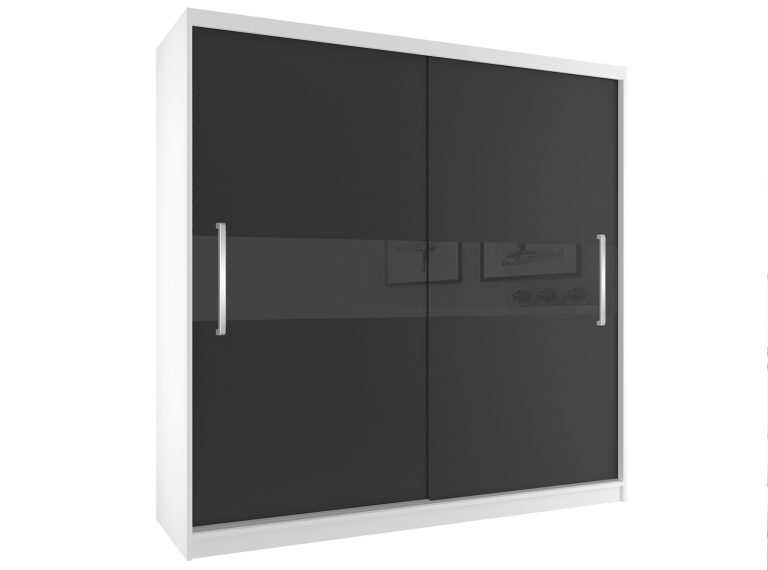 Szafa przesuwna 200 cm czarna heban ciemna Producent SI SZP1/2/W/B/B/UU