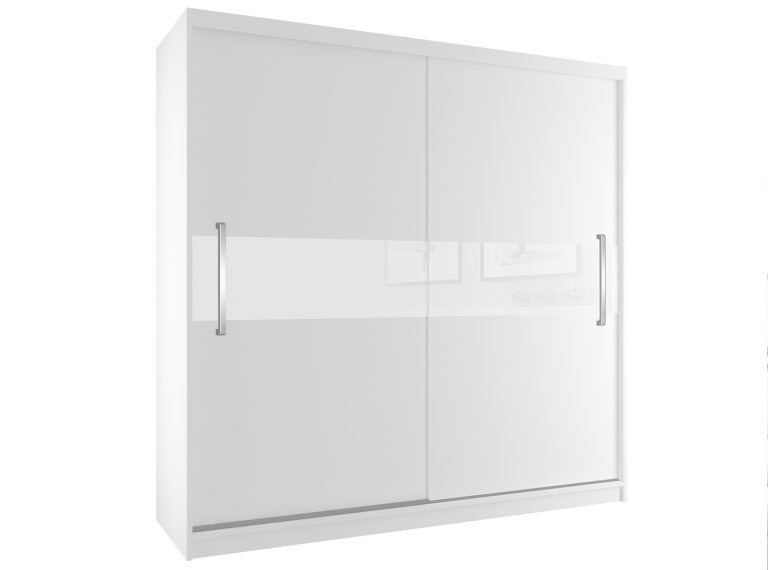 Szafa przesuwna 200 cm biała mat Producent SI SZP1/2/W/W/W/UU