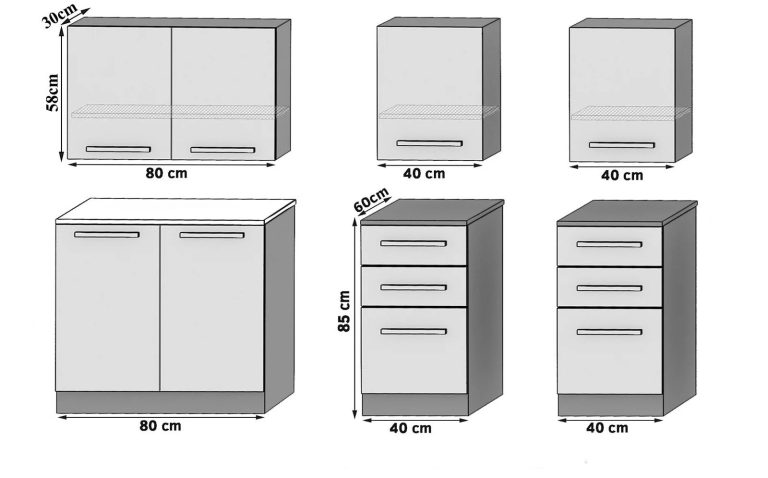 Meble kuchenne 160 cm brązowe kasztan z blatem Wyprzedaż HOUSTON/0/KN/KN/0/F