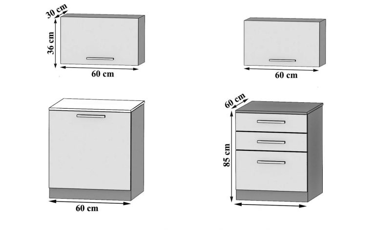 Meble kuchenne 120 cm dębowe dąb wotan dąb sonoma z blatem Producent TOR VULCANO2/3/WT/DW/0/B1