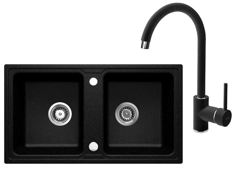 Zestaw PROMOCYJNY zlew + bateria ZQZ 2203 / BEN 262M