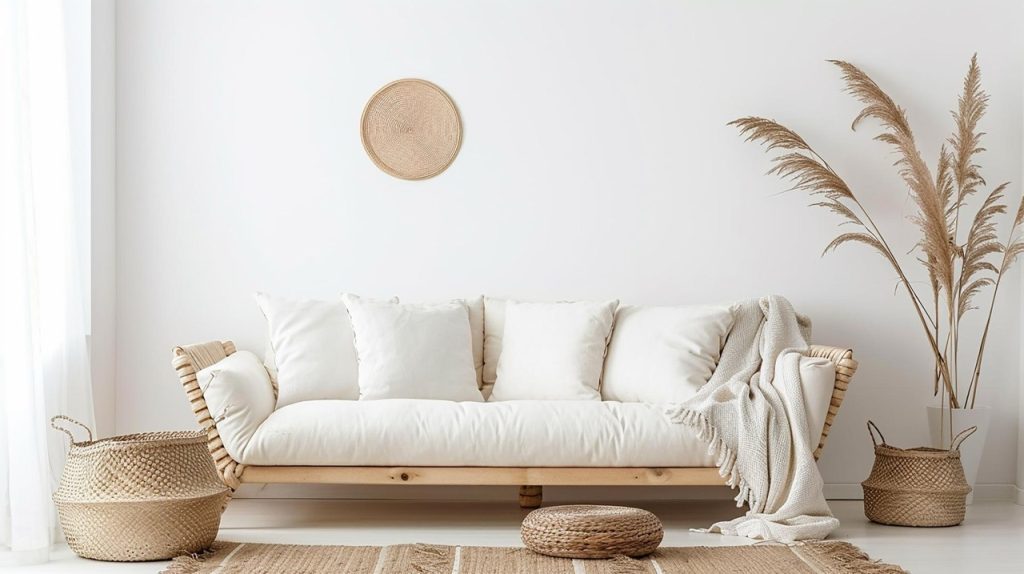 salon w stylu boho