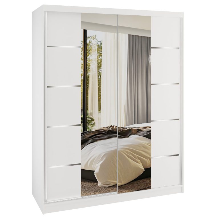 Szafa przesuwna SERENITY 133 cm biała mat Producent ME SERENITY SZP6/0/W/W/0/HIAL