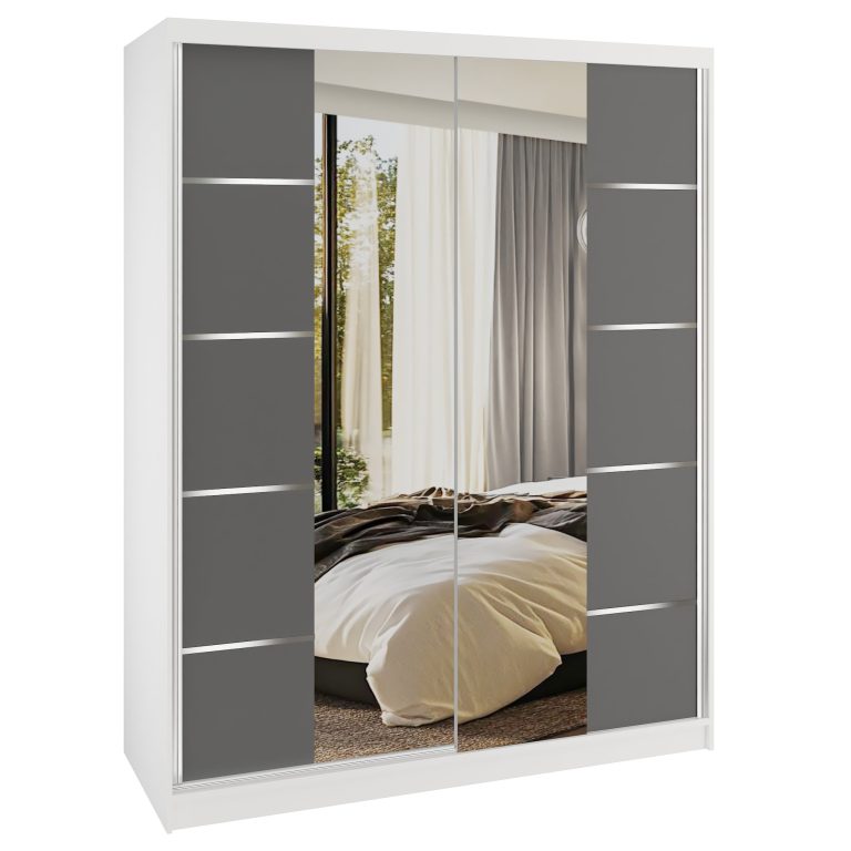 Szafa przesuwna SERENITY 133 cm szara mat Producent ME SERENITY SZP6/0/W/SR/0/HIAL