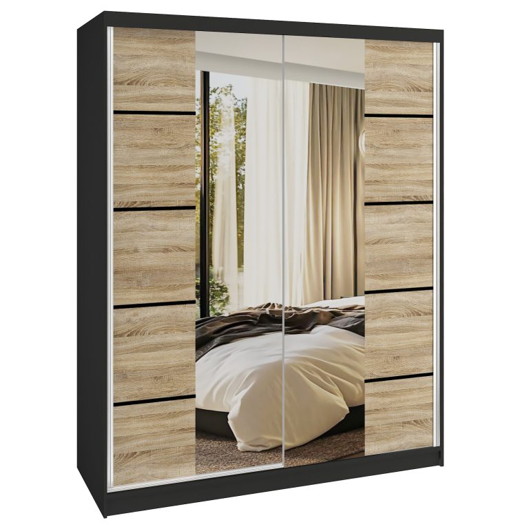 Szafa przesuwna SERENITY 133 cm dąb sonoma mat Producent ME SERENITY SZP6/0/B/DS/0/HIAL