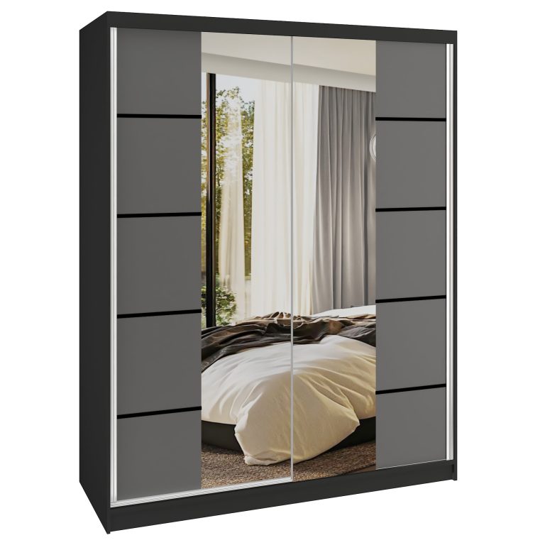 Szafa przesuwna SERENITY 133 cm szara mat Producent ME SERENITY SZP6/0/B/SR/0/HIAL