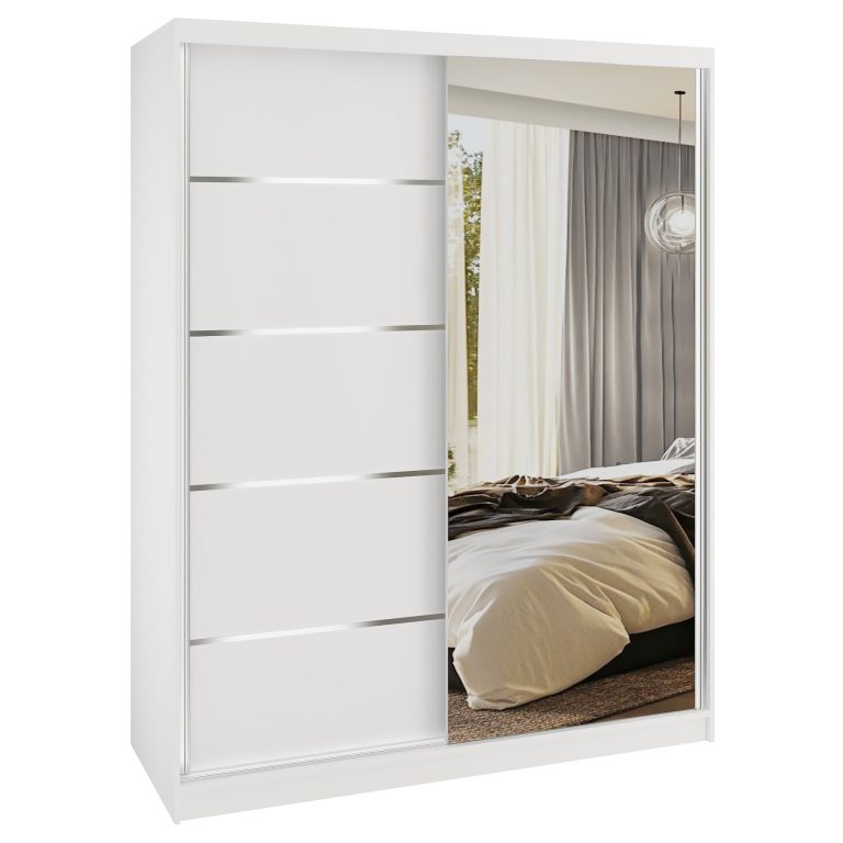 Szafa przesuwna SERENITY 133 cm biała mat Producent MBP SERENITY SZP6/0/W/W/0/HIAL