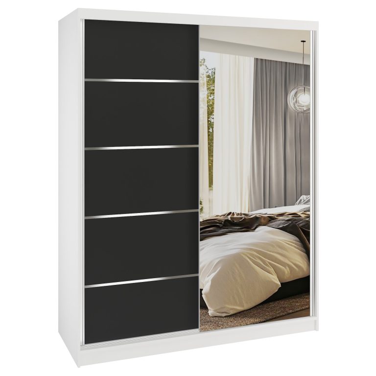 Szafa przesuwna SERENITY 133 cm czarna mat Producent MBP SERENITY SZP6/0/W/B/0/HIAL