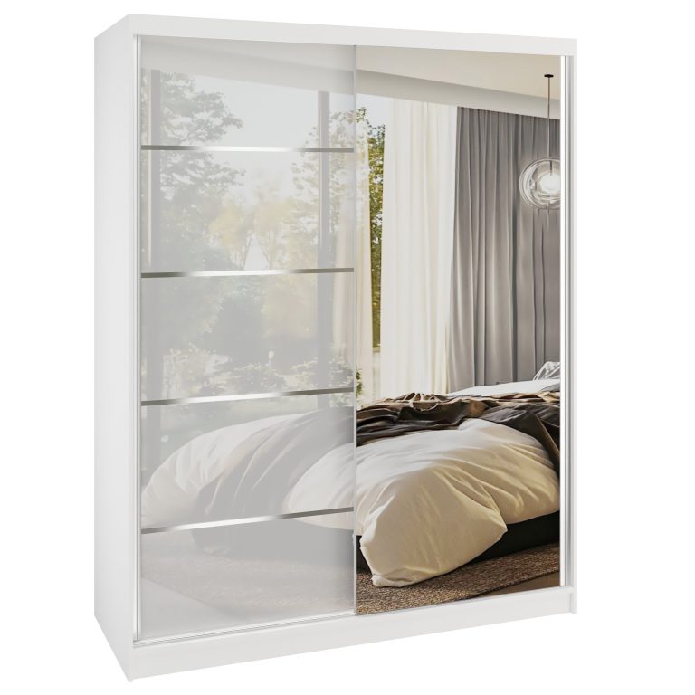 Szafa przesuwna SERENITY 133 cm biała połysk Producent MGB SERENITY SZP6/0/W/W/0/HIAL