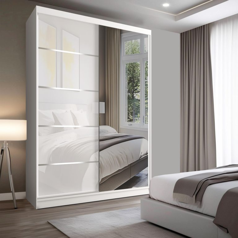 Szafa przesuwna SERENITY 133 cm biała połysk Producent MGB SERENITY SZP6/0/W/W/0/HIAL