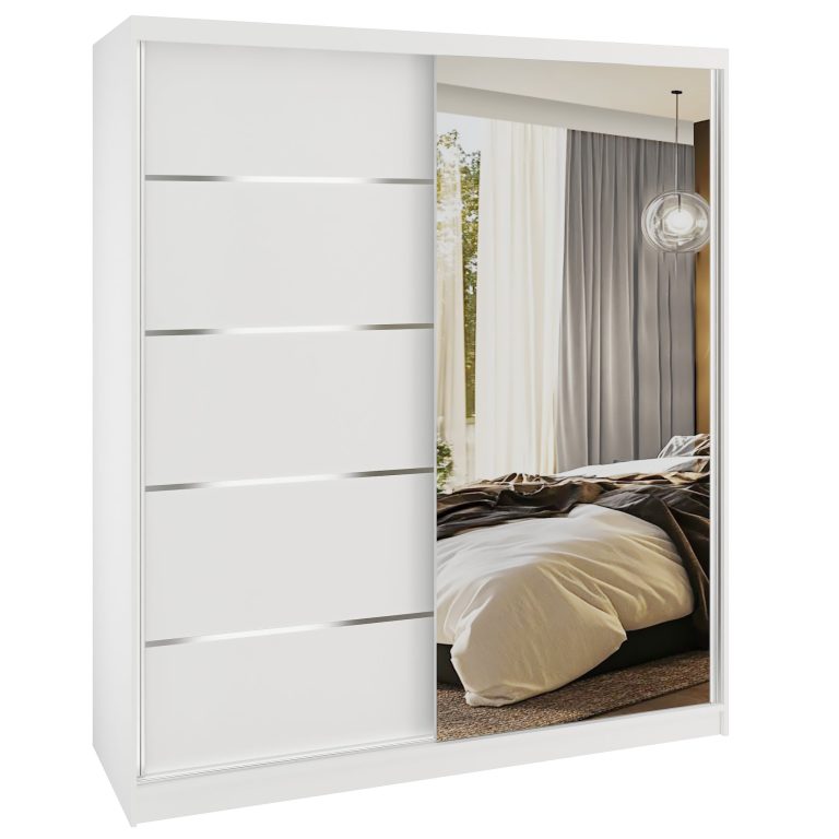 Szafa przesuwna SERENITY 158 cm biała mat Producent MBP SERENITY SZP7/0/W/W/0/HIAL