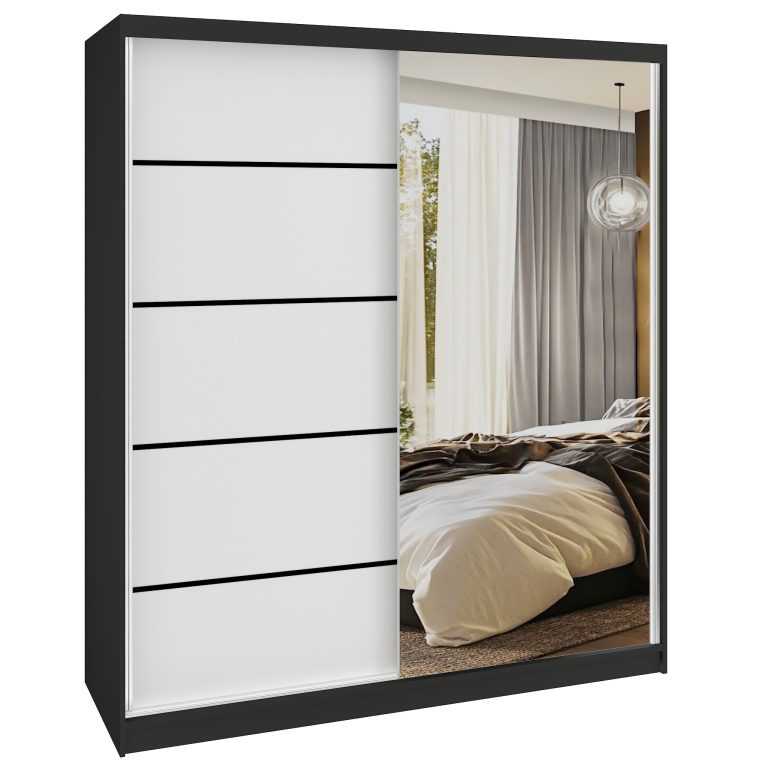 Szafa przesuwna SERENITY 158 cm biała mat Producent MBP SERENITY SZP7/0/B/W/0/HIAL