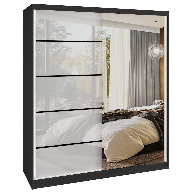 Szafa przesuwna SERENITY 158 cm biała połysk Producent MGB SERENITY SZP7/0/B/W/0/HIAL
